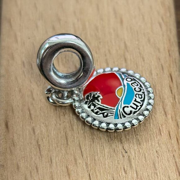 Pandora CURACAO Exclusive Charm Pendant, S925 Silver Bracelets - Picture 3 of 4